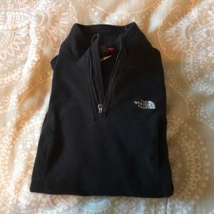Black North Face Fleece Quarter Zip